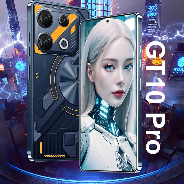 هاتف محمول أصلي GT 10 pro 16GB   1TB 5G 2024 هاتف ذكي 7 بوصة مفتوح  2024 Cellphone Original GT10pro 16GB 1TB 5G Smartphone 7inch