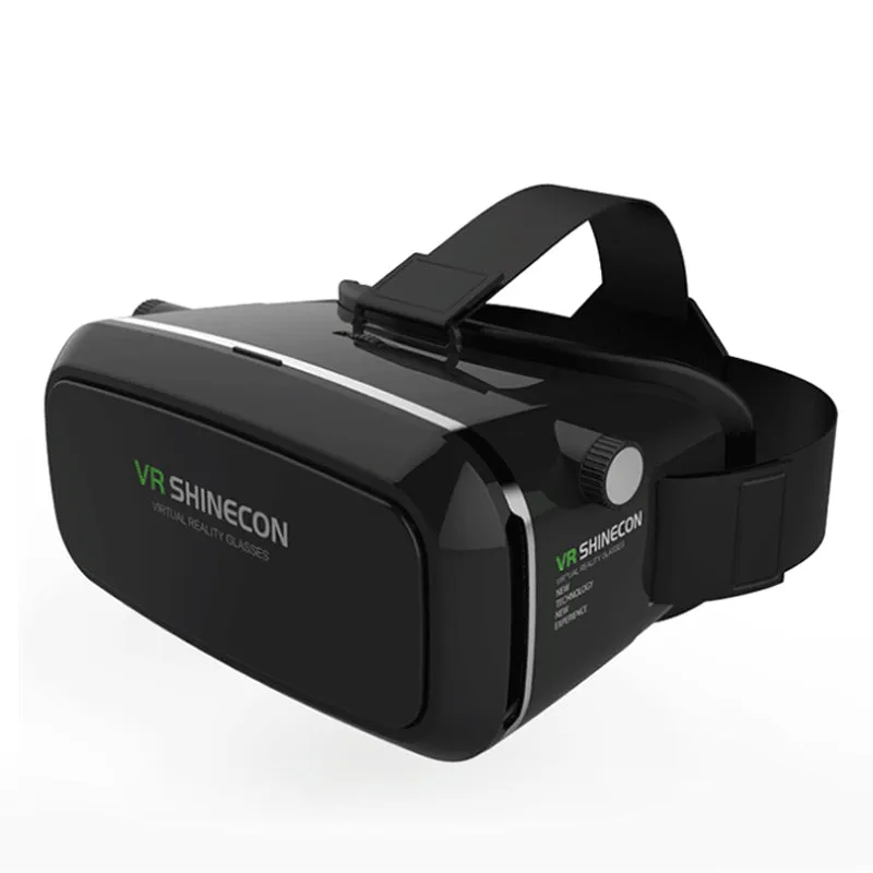 100% Original VR SHINECON Virtual Reality 3D Glasses Helmet VR BOX Movie for Samsung 4.7~6 inch Smartphone Wireless Gamepad 1.0