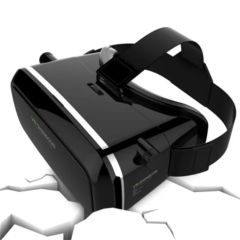 100% Original VR SHINECON Virtual Reality 3D Glasses Helmet VR BOX Movie for Samsung 4.7~6 inch Smartphone Wireless Gamepad 1.0