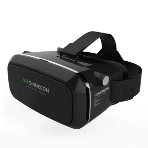 100% Original VR SHINECON Virtual Reality 3D Glasses Helmet VR BOX Movie for Samsung 4.7~6 inch Smartphone Wireless Gamepad 1.0