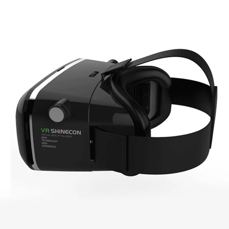 100% Original VR SHINECON Virtual Reality 3D Glasses Helmet VR BOX Movie for Samsung 4.7~6 inch Smartphone Wireless Gamepad 1.0