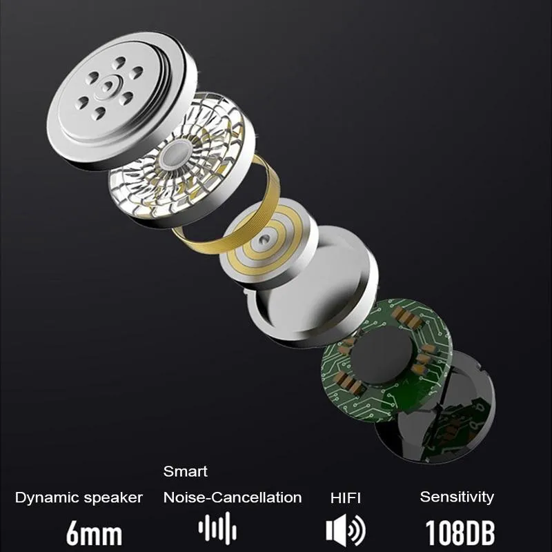 180 Degree Rotating Wireless Bluetooth Car Handsfree Earphones