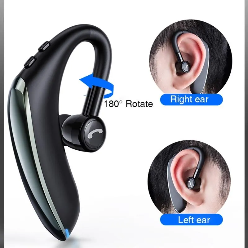 180 Degree Rotating Wireless Bluetooth Car Handsfree Earphones
