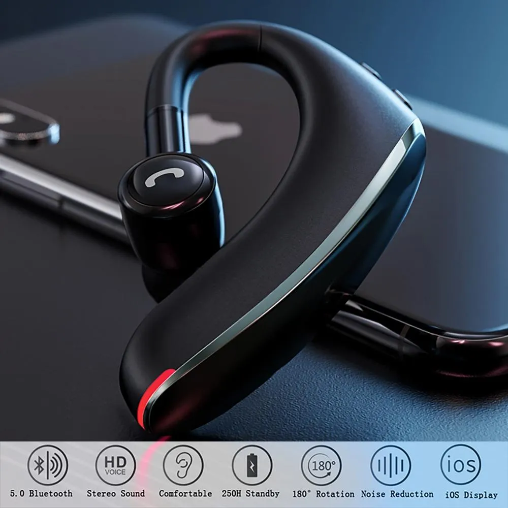 180 Degree Rotating Wireless Bluetooth Car Handsfree Earphones