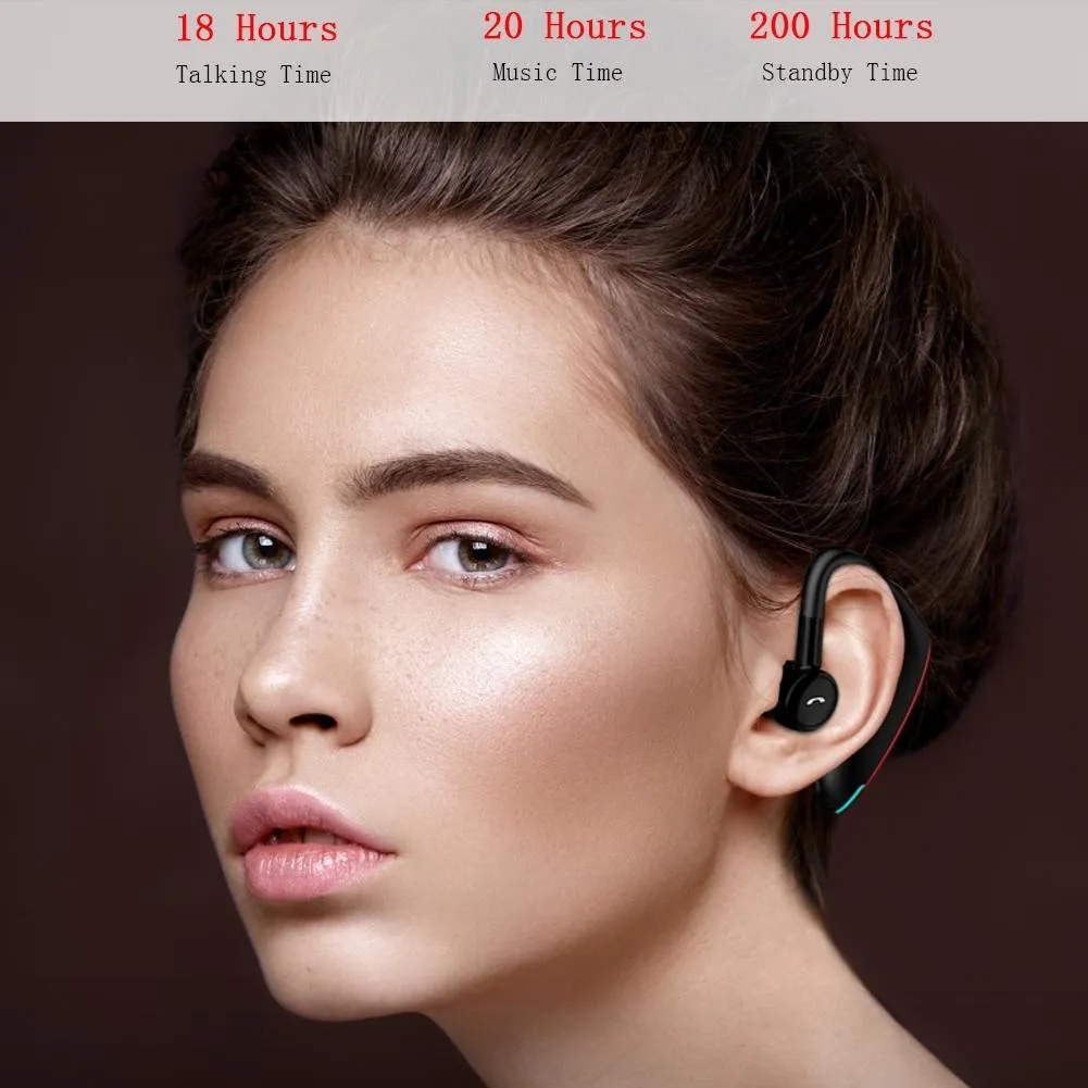 180 Degree Rotating Wireless Bluetooth Car Handsfree Earphones