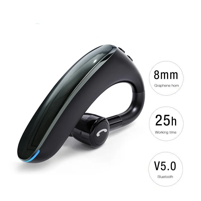 180 Degree Rotating Wireless Bluetooth Car Handsfree Earphones