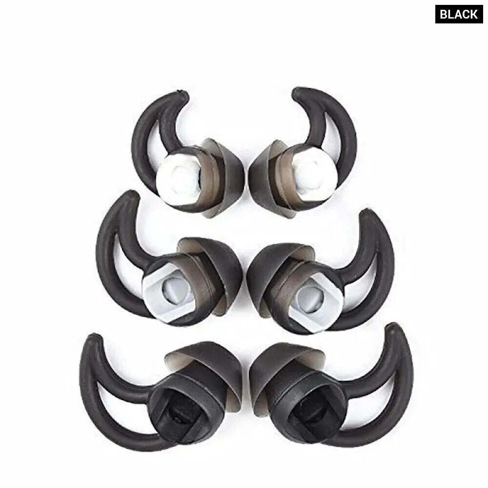 3 Pairs Silicone Tips for Bose Sound Sport Wireless Qc20 Qc30