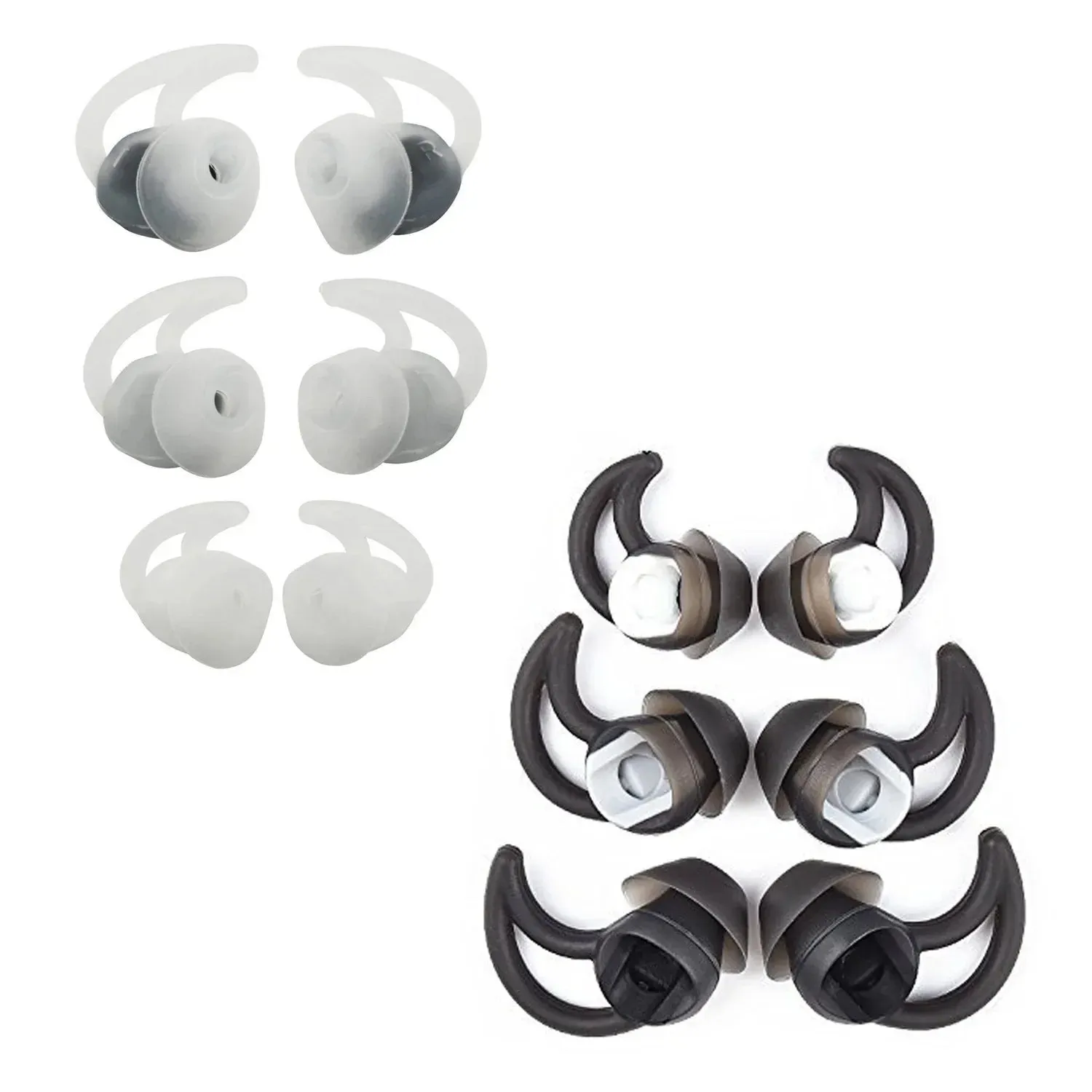 3 Pairs Silicone Tips for Bose Sound Sport Wireless Qc20 Qc30