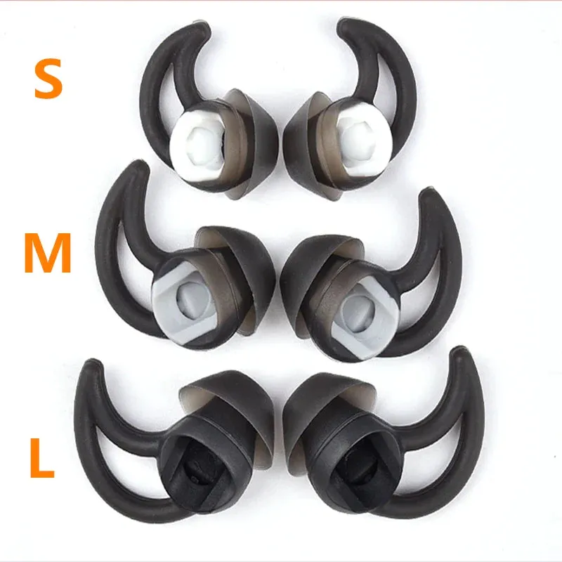 3 Pairs Silicone Tips for Bose Sound Sport Wireless Qc20 Qc30