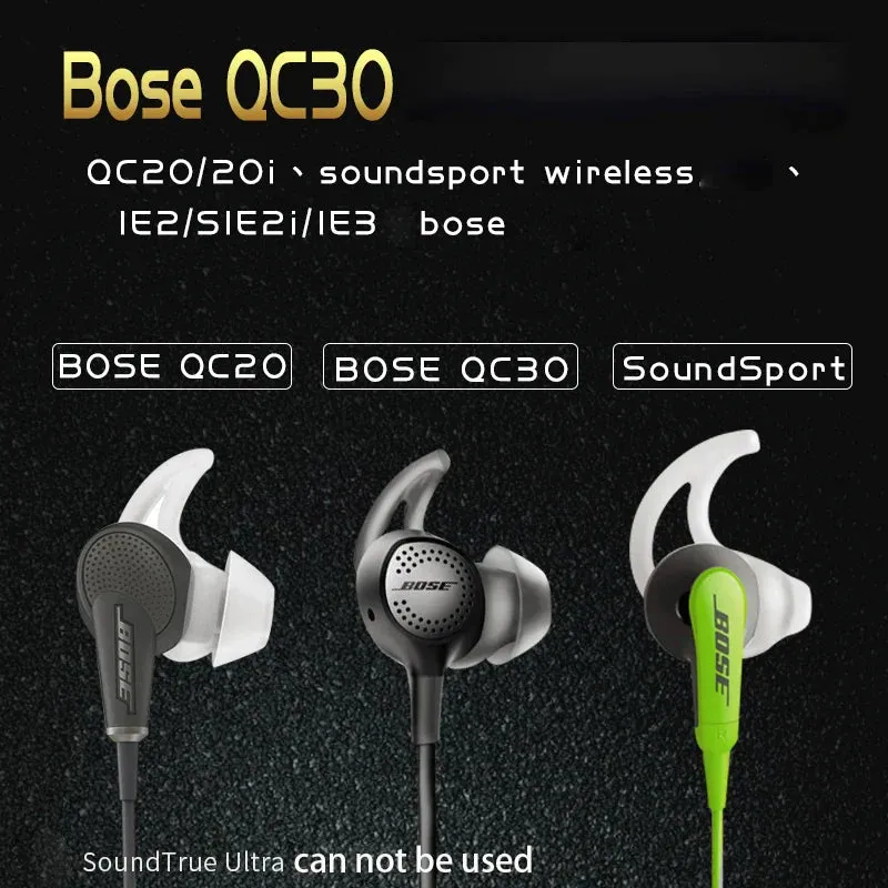 3 Pairs Silicone Tips for Bose Sound Sport Wireless Qc20 Qc30