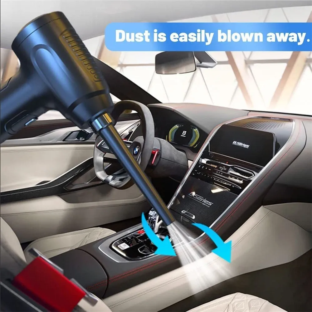 50000RPM Electric Cordless Air Duster | Car Vacuum Cleaner | Keyboard Cleaner Blower