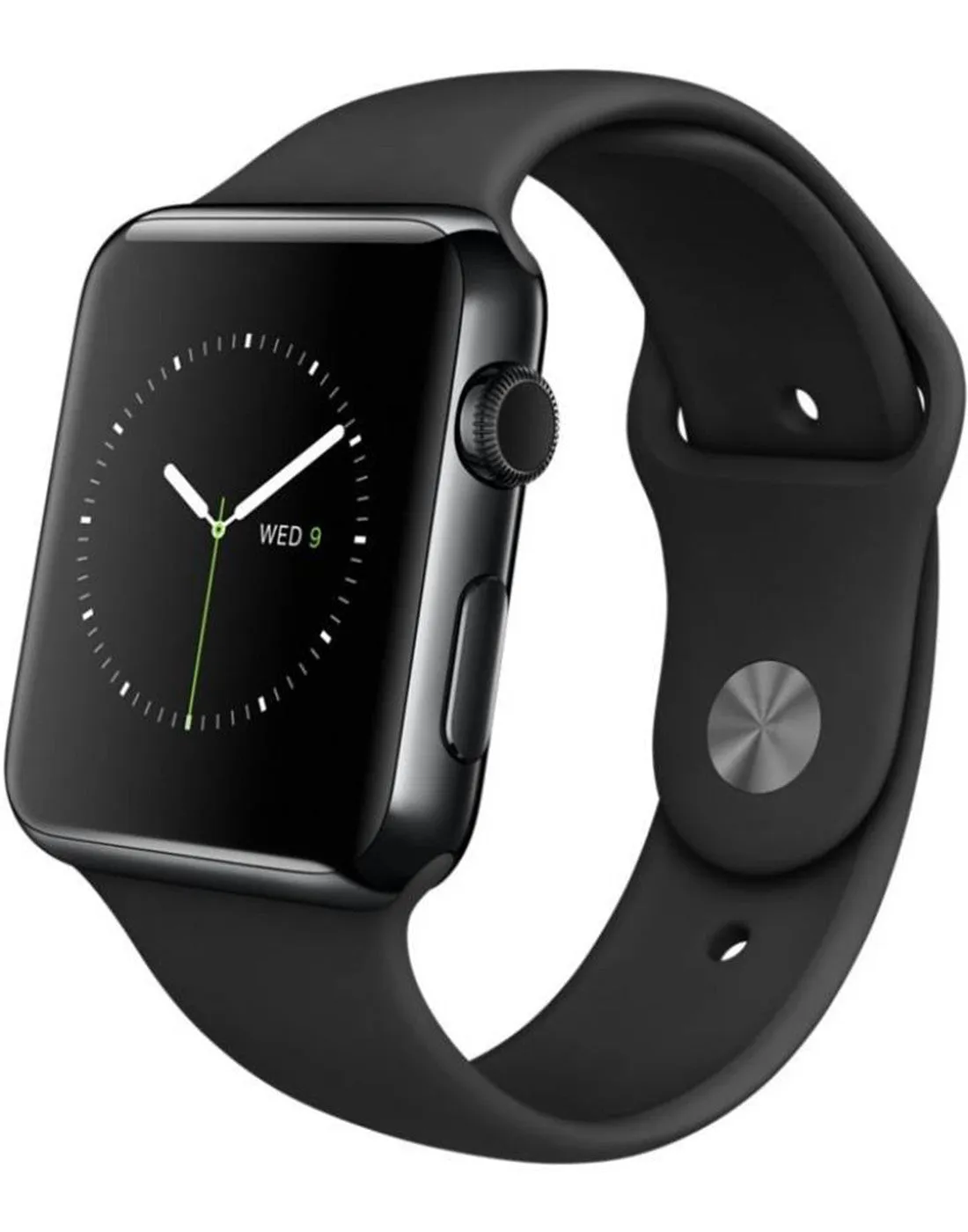 Apple Watch 42 mm Space Black Stainless Steel Case with Space Black Milanese Loop  (Black Strap)