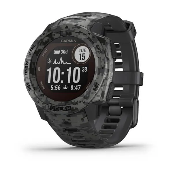 Garmin Instinct® Solar STANDARD-TACTICAL- ESPORTS-CAMO and SURF