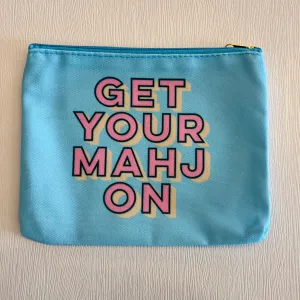 Get Your Mahjon Zipper Canvas Pouch