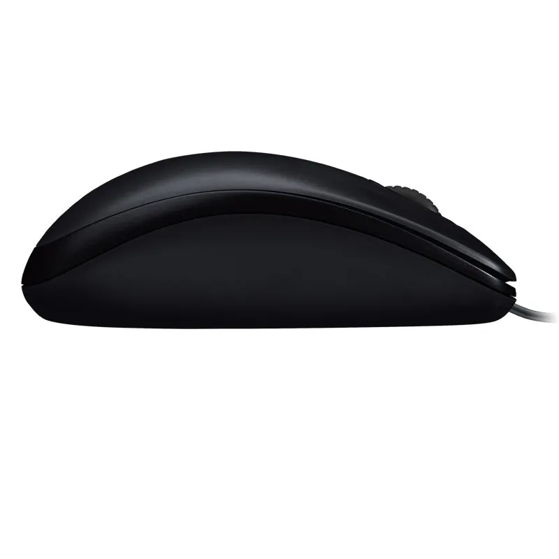 Logitech M100R Wired / Corded USB Optical Mouse - Full-size Ambidextrous Design for Comfortable Durable Essential